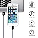 BULESK USB iPhone Cable 6' Nylon Braided Lightning to USB iPhone Charger Cord for iPhone 7 Plus 6S 6 SE 5S 5C 5, iPad 2/3/4 Mini Air Pro, iPod - Black/Blue, 3 Piece