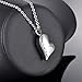 HooAMI Son Forever In My Heart Necklace Pendant Cremation Urn Jewelry for Ashes Memorial Keepsake