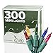 300 Multi Colored Miniature Christmas Lights Set - Mini Holiday String Lights