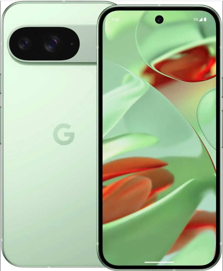 Google Pixel 9 - Unlocked Android Smartphone with Gemini, 24-Hour Battery, Advanced Camera, and 6.3" Actua Display - Wintergreen - 256 GB (Renewed Premium)