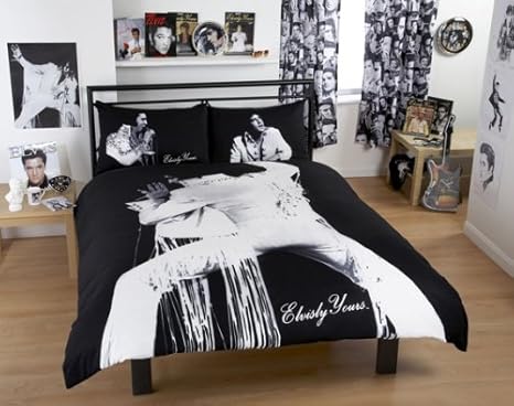 Elvis Presley 70 S Elvis Double Duvet Cover 100 Cotton Amazon De Kuche Haushalt