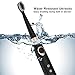 KIPOZI Sonic Electric Toothbrush with 3 Replacement Heads, 3 Brushing Modes with Build in Timer of 2 Minutes, USB Fast Charging, Rechargeable Sonic Toothbrush Waterproof, Black, KI-508(3Modes)