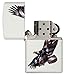 Zippo Eagle & Soldier Pocket Lighter, White Matte (ZO12303), One Size