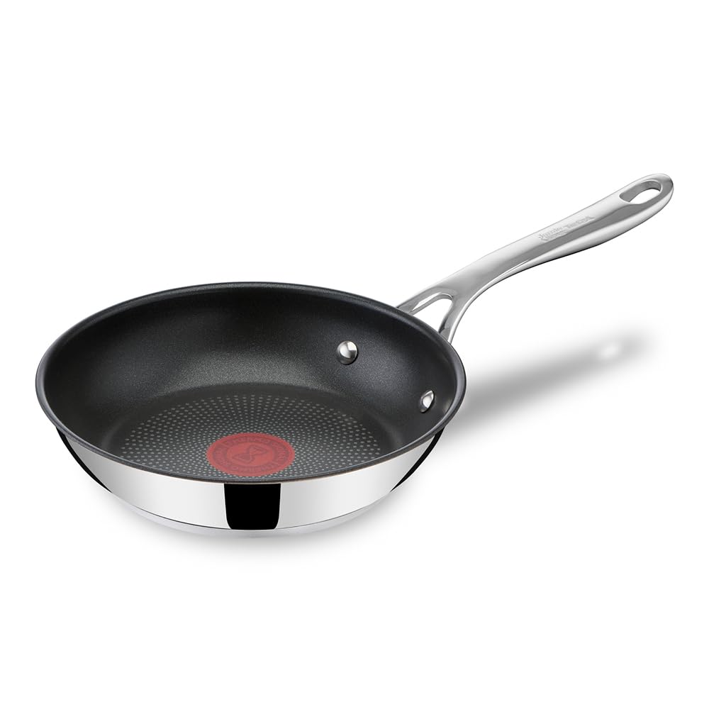 Tefal Jamie Oliver Cook's Direct Frying Pan 20cm, Non-Stick Titanium Coating, Thermo-Signal™ Heat Indicator, Induction Compatible, Oven Safe, 10-Year Guarantee, E3040244