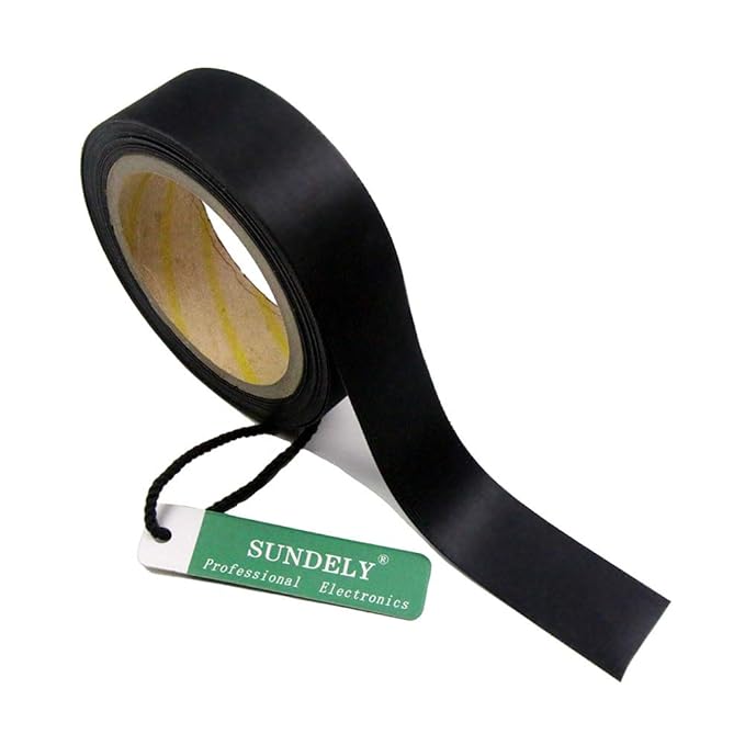 SUNDELY Black Color Hot Melt Seam Sealing Tape Roll 0.8" X