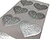 Envelopes Label Stickers Love Heart Shape Stickers 60 PCS Kraft Paper Thank You Stickers Retro Metallic DIY Decorative Adhesive Label for Packaging Bake Decoration Wedding Party Gift (Silver)