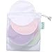 wegreeco Nursing Breast Pads (14 Pack) + Laundry Bag & Travel Storage Bag, 2 Sizes: 3.9/4.7 inch - Washable & Reusable Breastfeeding Nursing Pads (Passion, Small, Daytime Use)