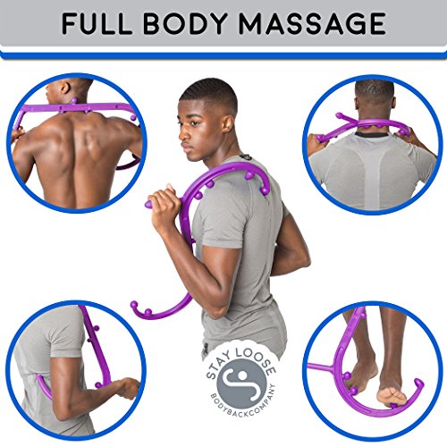 Body Back Buddy Original Trigger Point Therapy Self Massage Tool w/ Usage Poster – Back & Neck Acupressure Massager, Myofascial Release Tool & Deep Muscle Massage Stick by Body Back Company