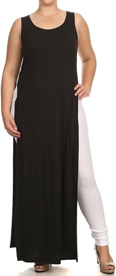 side slit maxi top