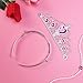 Princess Tiara Crown Set,Girls Dress up Party Accessories,5pcs