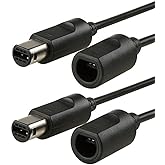 2x 6FT Controller Extension Cable For Wii GameCube GCN