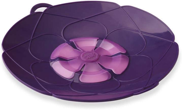 Kuhn Rikon Spill Stopper Lid, Large 12-Inch, Purple