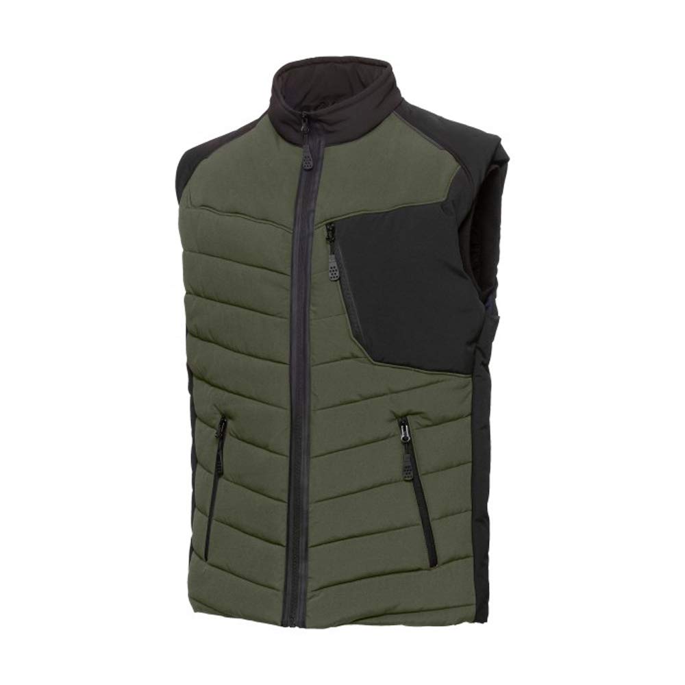 BP 1832-801-7332-Sn Thermal Vest with Thermal Quilted Lining Padded, 100% Polyester, Olive/Black, Size S