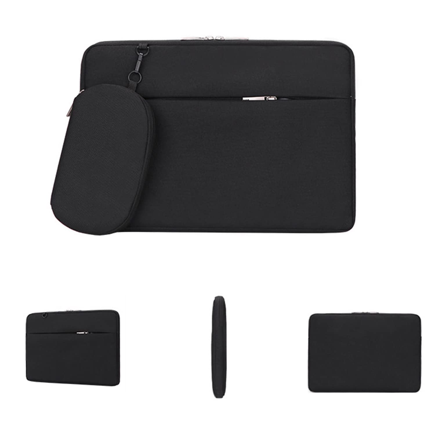 16 Inch Water Repellent Shock Resistant Laptop Cover Bag, Laptop Pouch Sleeve, Polyester Case Tablet Protective Bag Soft Lining Case Carrying Bag with Accessories Pouch