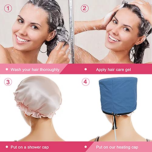 Steam Hair Care Cap for Deep Conditioning, Hair SPA Cap, Adjustable