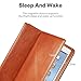 KAVAJ Case Leather Cover Berlin Works with Apple iPad 4, iPad 3, iPad 2 Cognac Brown Genuine Cowhide Leather with Built-in Stand Auto Wake/Sleep Function. Slim Fit Smart Folio Covers