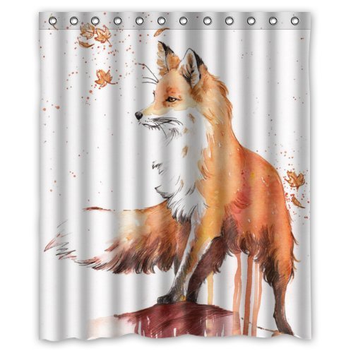 Fox Shower Curtains and Accessories Kritters in the Mailbox