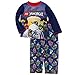 Lego Ninjago Boys Long Sleeve Poly Pajamas (8, Navy Masters of Spinjitzu)