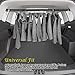 VaygWay Expandable Car Clothes Hanger Bar- Heavy Duty Hanger Metal Storage Suit Rod-Car Hanging Closet Organizer Rack Expandable to 62