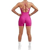 SUUKSESS Women 2 Piece Workout Sets Padded Tank Tops Tummy Control Leggings Gym Outfits