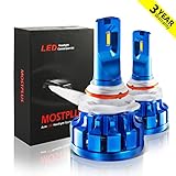 MOSTPLUS TX1860 Chip Headlight Kit 9006(HB4) w/ Clear Bulbs Conversion Kit - 6000K 8000Lm- 3 Yr Warranty-1 Pair …