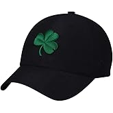 Notre Dame Irish Baseball Cap, Navy Blue with Embroidered Green Clover Logo, Unstructured Adjustable Hat