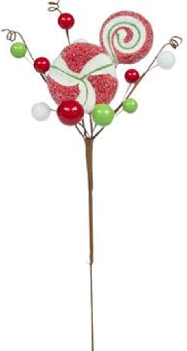 Peppermint & Berry Pick Candy Pick Christmas Decoration
