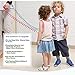 [2 Pack] Baby Child Anti Lost Safety Wrist Link Harness Strap Rope Leash Walking Hand Belt Band Wristband for Toddlers, Kids, 1.5m & 2.5m/ Orange & Blue by KOMIWOO