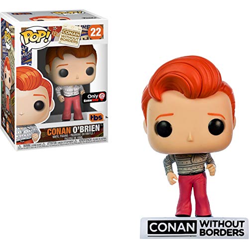 Funko Conan O'Brien (GameStop Exclusive): Conan Without Borders x POP! Vinyl Figure & 1 POP! Compatible PET Plastic Graphical Protector Bundle [#022 / 34932 - B]