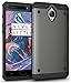 TUDIA OnePlus 3T / OnePlus 3 Case, OMNIX [Heavy Duty] Hybrid [Full-Body] Case with Front Cover and Built-in Screen Protector/Impact Resistant Bumpers for OnePlus 3T, OnePlus 3 (Metallic Slate)