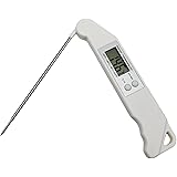 Wotermly Candy Thermometer, Digital Kitchen Meat Thermometer with Backlight LCD and Foldable Long Probe, Instant Read Food Co