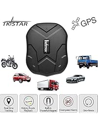 TKSTAR Vehículos ocultos Rastreador GPS, dispositivo de localización de alarma antirrobo, localizador a prueba de agua en tiempo real, resistente al agua Imán fuerte para camiones de motos con Android y IOS TK905