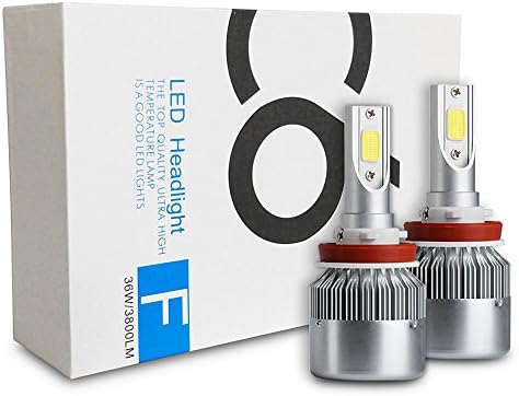 H9 Headlight Bulb 36W Led Conversion Kit 3800LM 6000K Waterproof Led Headlight Bulb Extremely Bright Single Beam C6 Led Light Bulbs Motorcycle Headlight Bulbs Replace for Halogen,HID Bulbs,2pcs