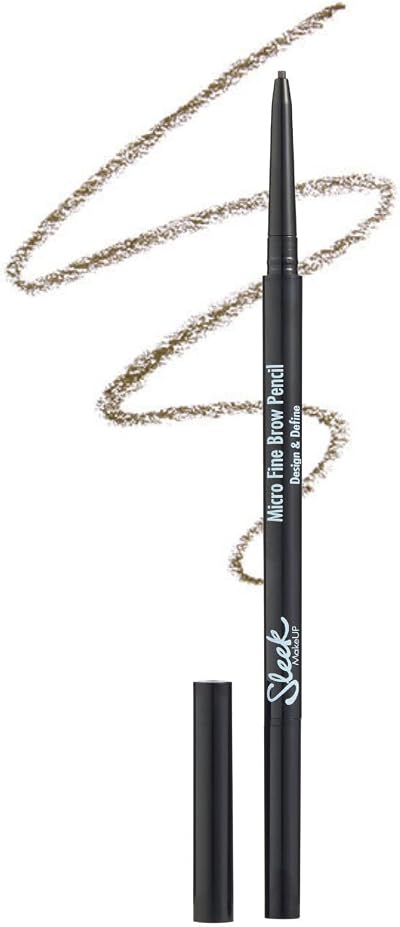 Sleek MakeUP Micro-Fine Brow Pencil Dark Brown Dual Ended Waterproof Long