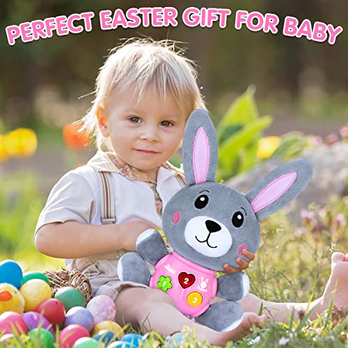 Easter Bunny Baby Toys 6 to 12 Months Musical Light Up Toys for Baby