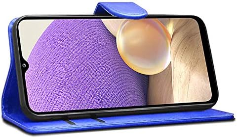 KP TECHNOLOGY Galaxy A32 Case, Samsung Galaxy A32 Leather Book Flip Wallet Cover with Card Slots for Samsung Galaxy A32 5G (BLUE) - Image 4