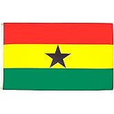 AZ FLAG - Ghana Flag - 3x5 Ft - 100D Polyester Ghanaian Banner with Two Metal Grommets - Fade Resistant - Vivid Colors - 3' x 5' Feet - 150x90 Cm