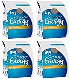 4-Pairs L'eggs Sheer Energy Control Top Sheer Toe with Light Support Leg