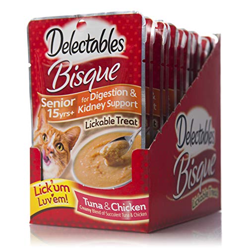 2 Delectables+Bisque+Senior+Lickable+Treats
