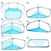 Small Animal Playpen Portable Pet Cage Tent Outdoor Exercise Fence Pop-Up Yard Fences Play Pen for Guinea Pig, Rabbits…