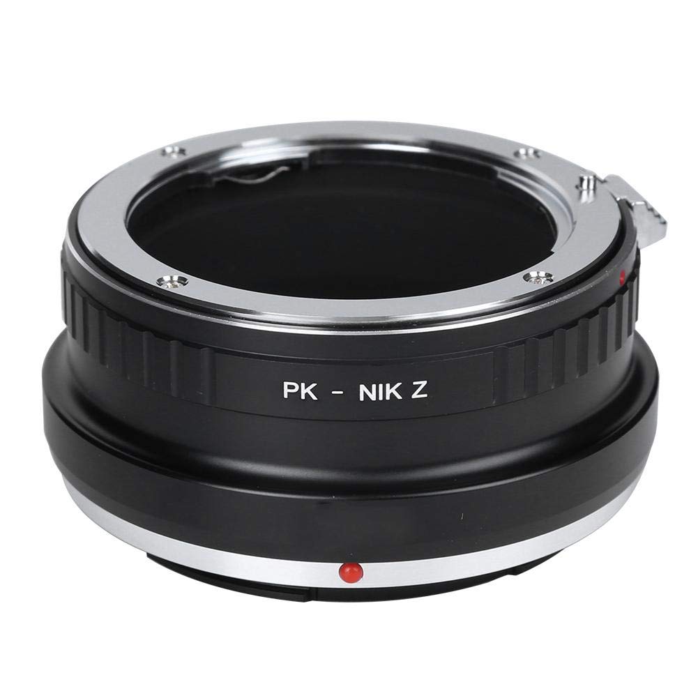 Qiilu PK-NIK Z Lens Adapter Ring, Aluminium Alloy Lens Mounting Adapter Ring for Pentax PK Mount Lens to for Z Mount Camera