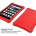 BMOUO Case for Fire 8 Tablet (7th and 8th Generation, 2017 and 2018 Release) - Light Weight Shock Proof Soft Silicone Back Cover for Fire 8, Red