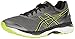 ASICS Men's Gel-Cumulus 18 Running Shoe, Carbon/Black/Safety Yellow, 9.5 M US