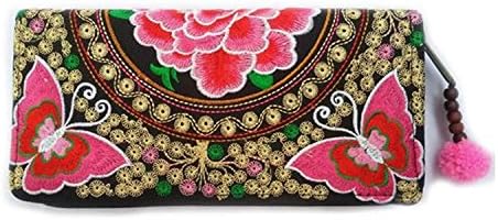 Embroidery Hill Tribal Handbags Women Thai Traditional Pattern Butterfly Pink Lady Original by Homesures