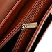 ECOSUSI Vintage Faux Leather Messenger Bag School Shoulder Bag for 13.3-14inch Laptop Business Briefcase, Brown