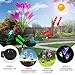 Solar Garden Stake Lights Outdoor 2-Pack LED Solar Charging Lights with 8 Lily Flowers Changing Multiple Colors Decorates Your Garden Balcony Patio Lawn Backyard(Purple and Red)