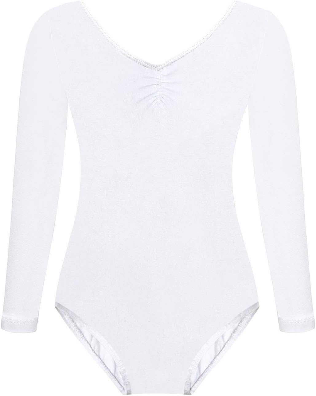 Girl Ballet Leotard Classic Dance Gymnastics Leotard Outfits for Girls Long Sleeve Dancewear Kid