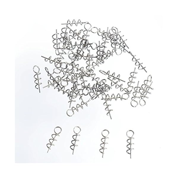 FENICAL-50pcs-Fishing-Hook-Centering-Pin-Spring-Twist-Lock-for-Soft-Lure-Bait-Worm-Crank FENICAL-50pcs-Fishing-Hook-Centering-Pin-Spring-Twist-Lock-for-Soft-Lure-Bait-Worm-Crank