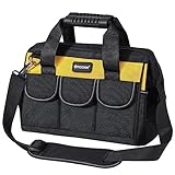 TICONN Tool Bag with Multi-Pockets Wide Mouth Tool