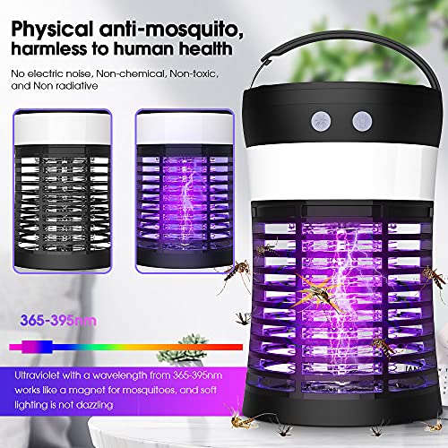 Hwallkare Bug Zapper Mosquito Zappers Killer, Solar Powered Electric